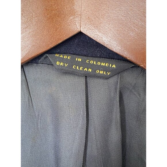 J. B. Britton Collection Navy Camel Hair Blazer Men's 42L Jacket Vintage - Picture 7 of 14